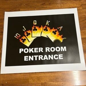 POKER ROOM ENTRANCE POSTER